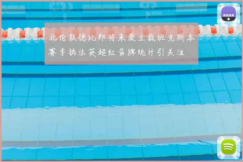 北伦敦德比即将来袭主裁班克斯本赛季执法英超红黄牌统计引关注
