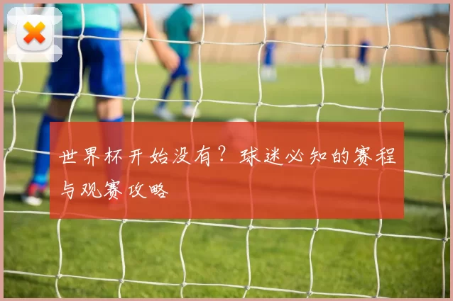 世界杯开始没有?球迷必知的赛程与观赛攻略