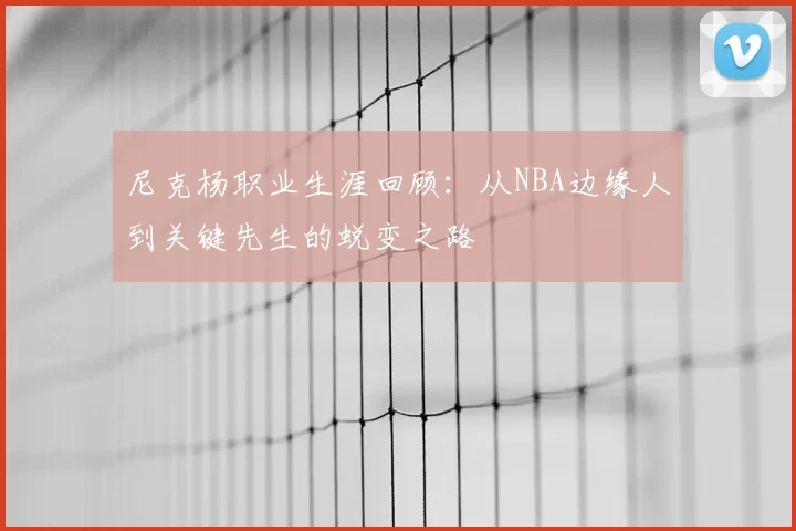 尼克杨职业生涯回顾:从NBA边缘人到关键先生的蜕变之路